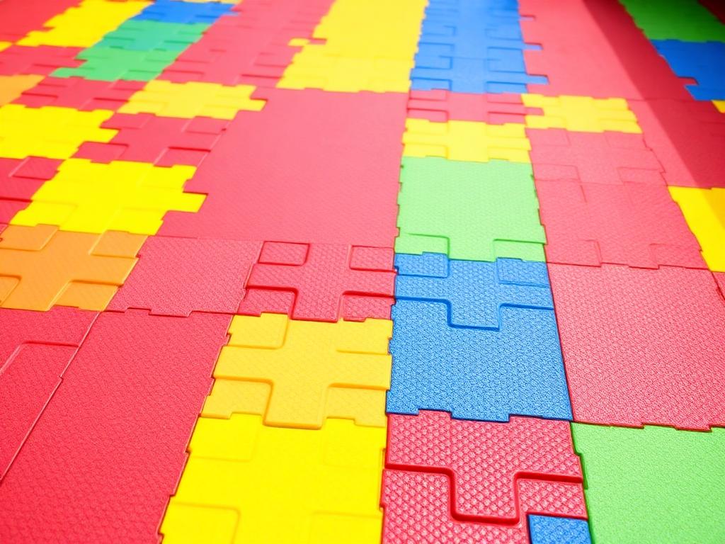 Interlocking Plastic Floor Tiles