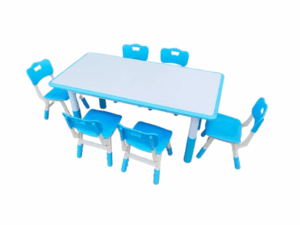 Blue Daycare Table and Chairs