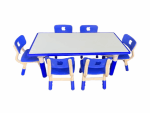 Blue Preschool Table And Chairs