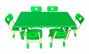 Green Classroom Table and Chairs