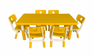 Yellow Daycare Table and Chairs